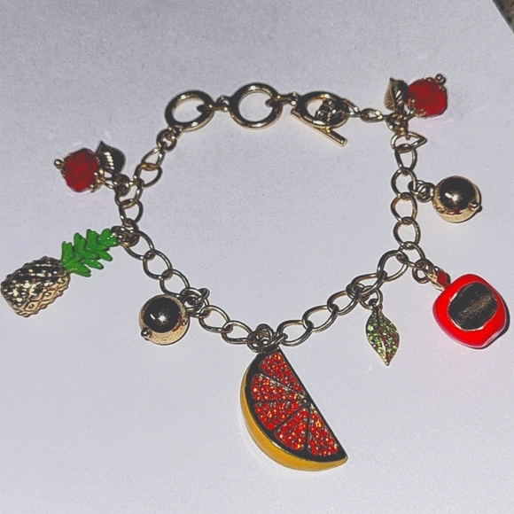 Talbots Fruit Charm Bracelet - Picture 3 of 9